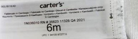 Carter's tag beli bodić-1