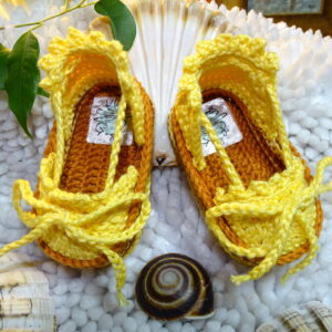 🌿 KlotGoget – ručno heklane bebi polusandale i patofnice 👣✨ "Od prvog dana do prvog rođendana" 💛